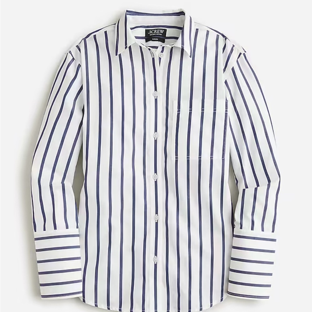 J. Crew Women's Garçon Striped Button Down